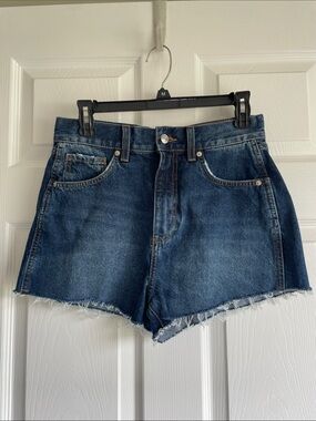Forever 21 Dark Blue Denim Cutoff Shorts